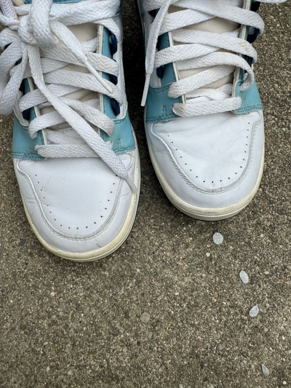 Nike Air Force 2 Low White Blue UNC Sneakers Mens Size 7.5 Vintage Y2K